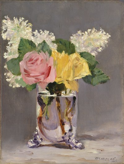 Lilacs and Roses by Édouard Manet